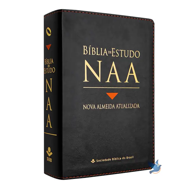 Bíblia de Estudo Almeida NAA Luxo Preta