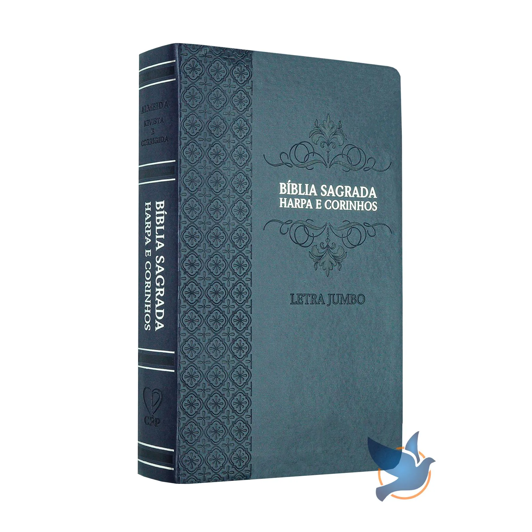 Bíblia Sagrada ARC Letra jumbo com Harpa Capa Azul