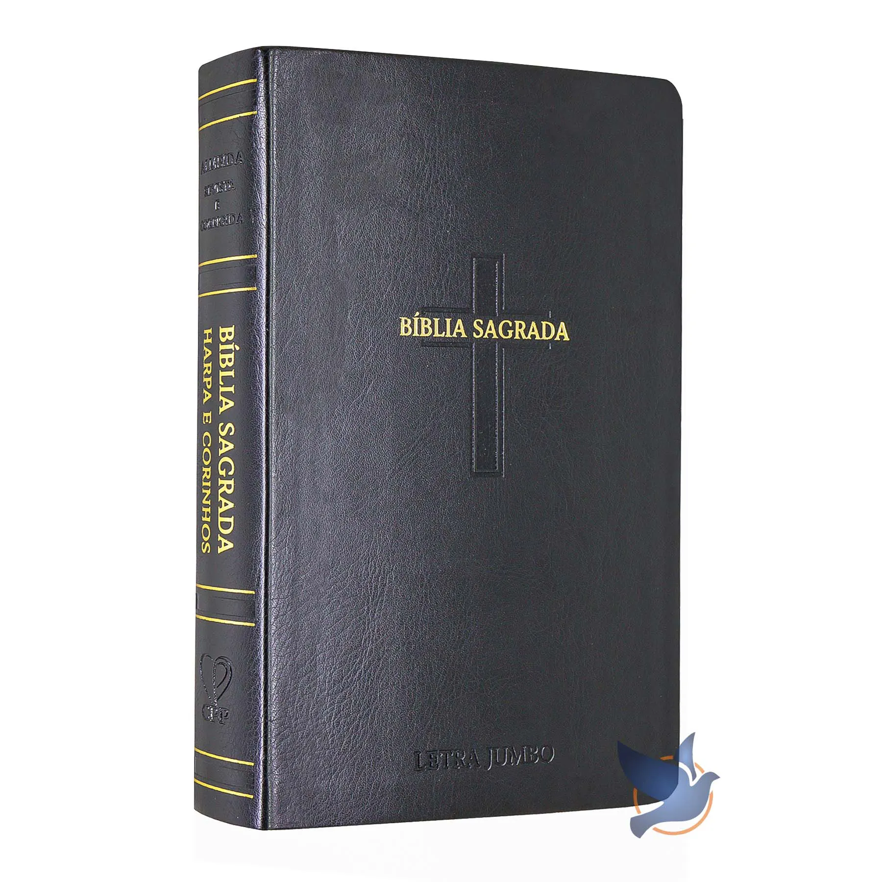Bíblia Sagrada ARC Letra jumbo com Harpa Capa Preta