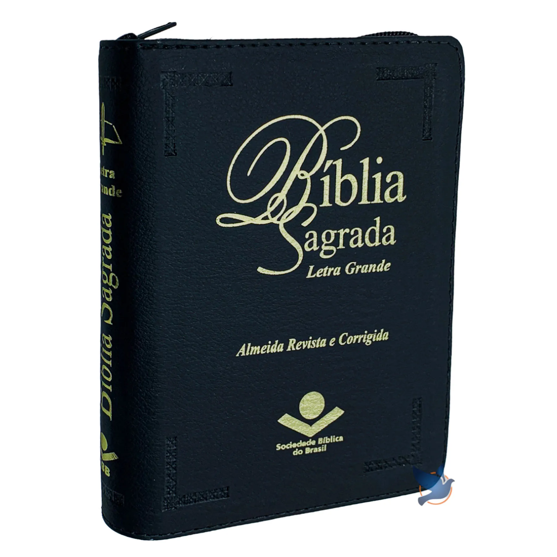 Bíblia Sagrada ARC Zíper Capa Preta