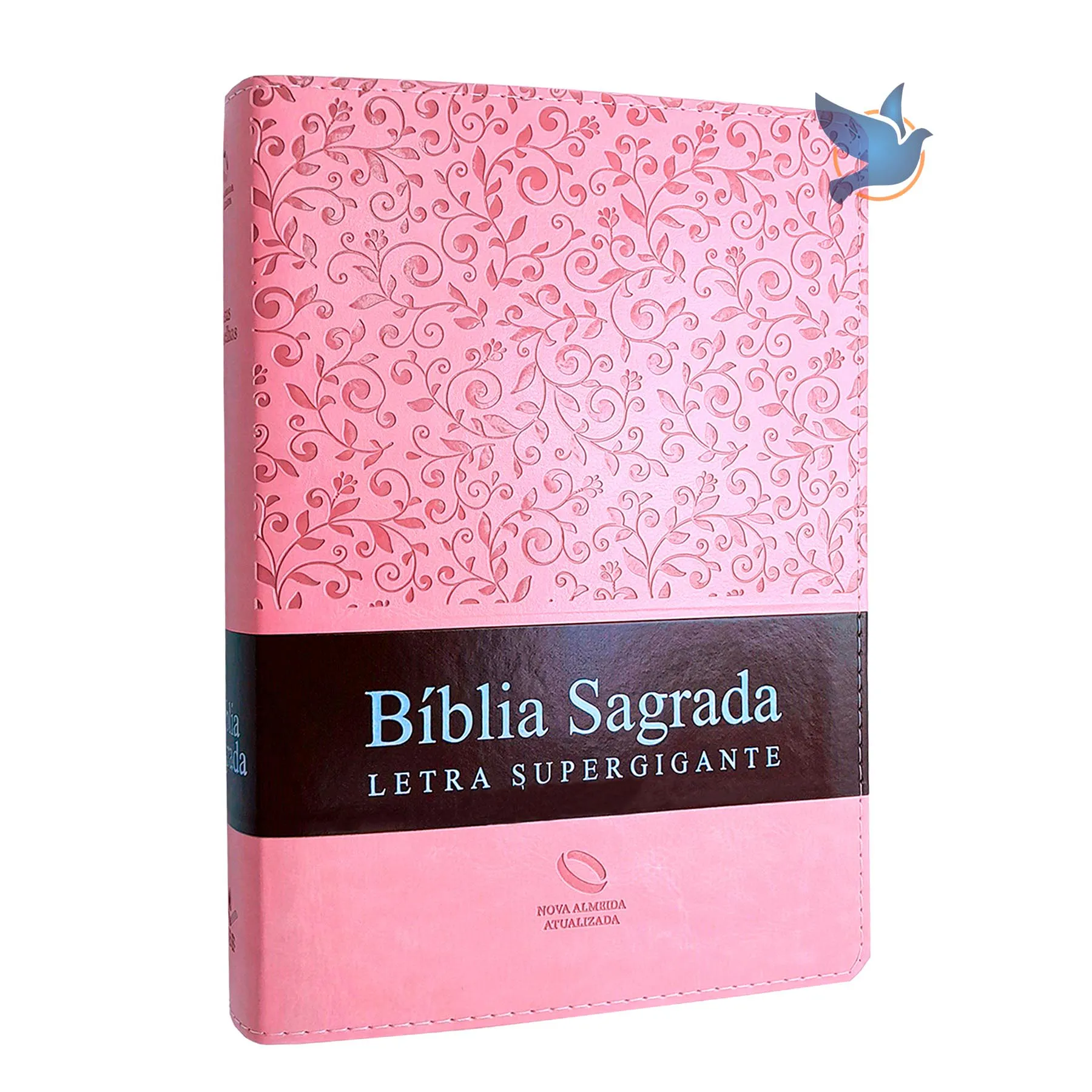 Bíblia Sagrada NAA Letra supergigante Índice Lateral Capa Rosa