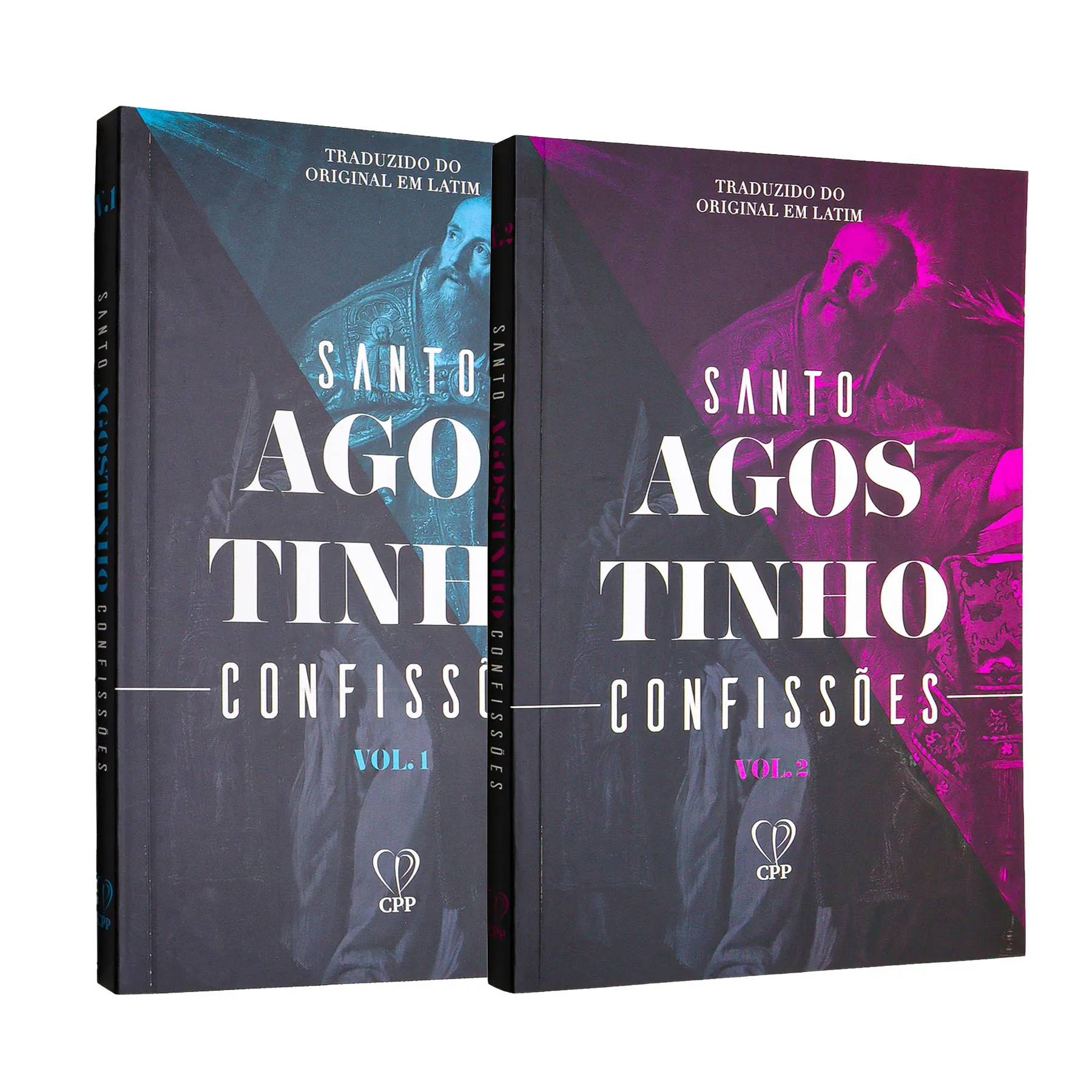 Box Confissões Santo Agostinho Dois Volumes Brochura