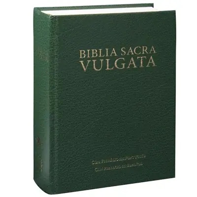 Bíblia Sacra Vulgata em Latim, Capa Dura Verde