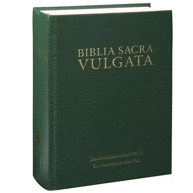 Bíblia Sacra Vulgata em Latim, Capa Dura Verde