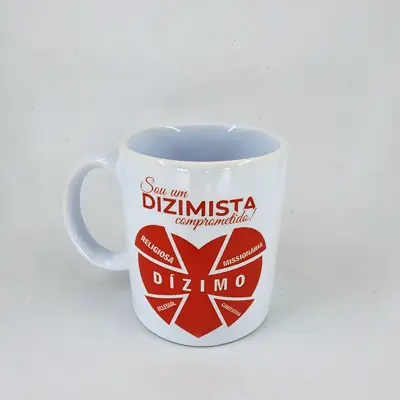 Caneca Cerâmica Para Dízimo E Ofertas