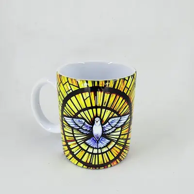 Caneca Cerâmica Espírito Santo Para Devoção
