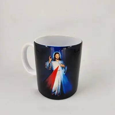 Caneca Cerâmica Jesus Misericordioso 32 Reais