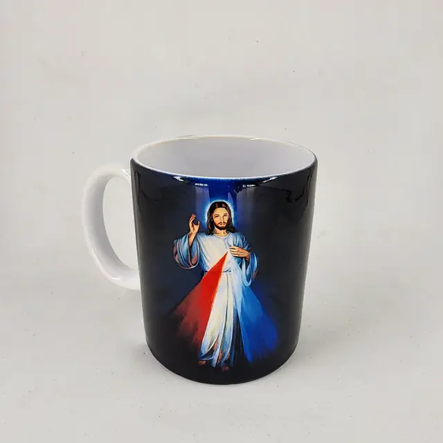 Caneca Cerâmica Jesus Misericordioso 32 Reais
