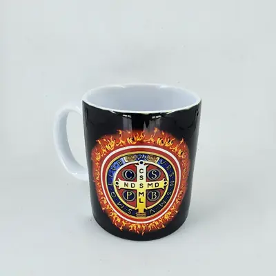 Caneca de Cerâmica São Bento com Medalha de Proteção