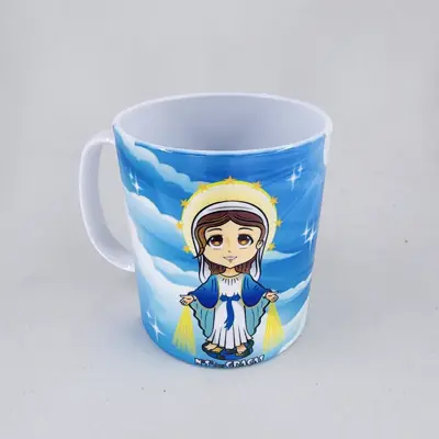Caneca Infantil Nossa Senhora das Graças em Polímero