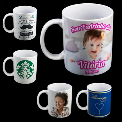 Caneca de Polímero Personalizável para Lembranças Religiosas