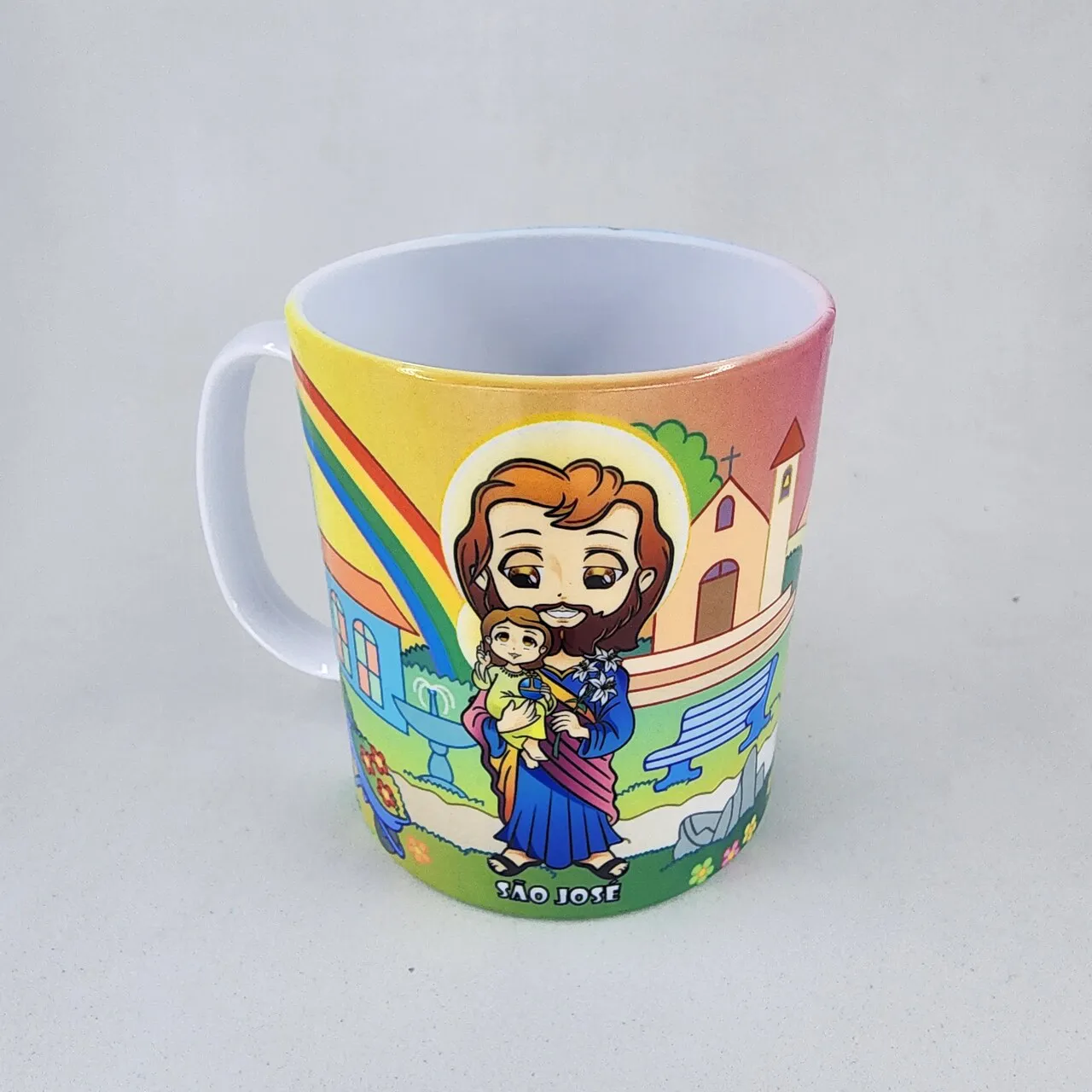 Caneca Infantil São José em Polímero para Crianças