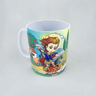 Caneca Infantil São Miguel Arcanjo em Polímero Resistente