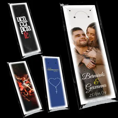 Cartela Personalizável 7x25cm para Orações e Novenas