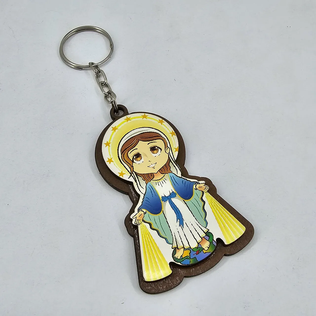 Chaveiro de Madeira Nossa Senhora das Graças Infantil