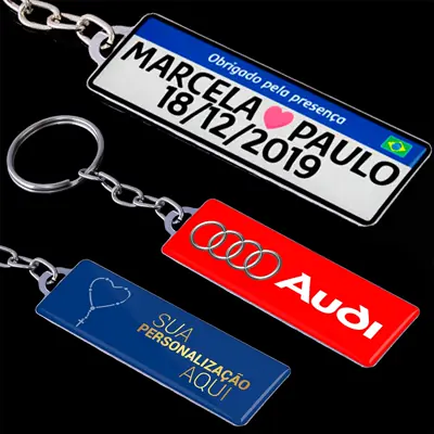 Chaveiro Placa Personalizável para Lembranças de Fé