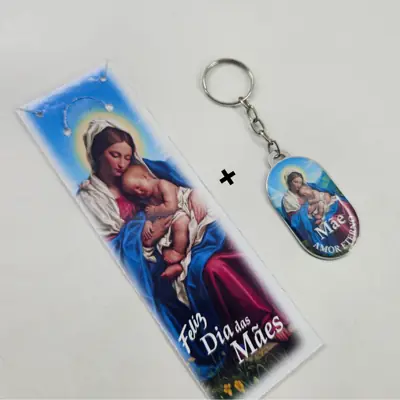 Chaveiro Plaqueta Dia das Mães com Embalagem, Modelo 2