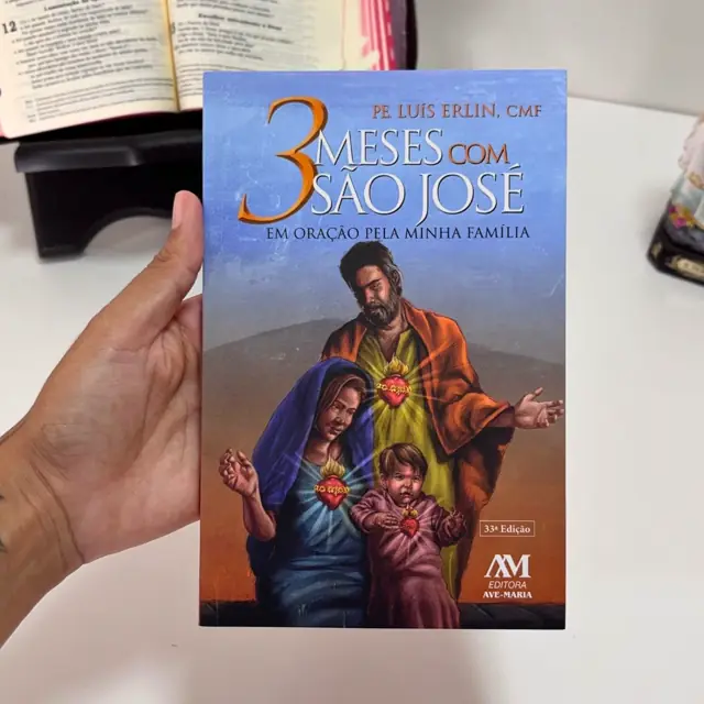 Livro Três Meses Com São José Intercessão Familiar