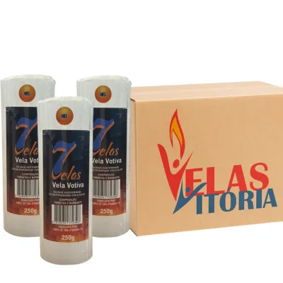 Vela de 7 Dias Mel 250g — Caixa com 25 Unidades