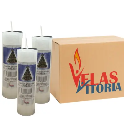 Vela De 7 Dias 250g Santinho Caixa Com 25 Unidades