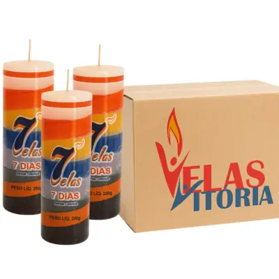Velas De 7 Dias 280g Caixa Com 25 Unidades