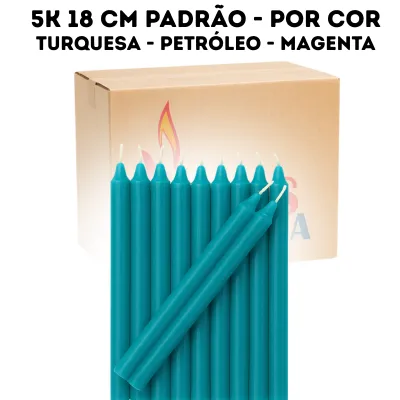 Caixa 5kg Vela Palito 18cm Padrão Linha Especial