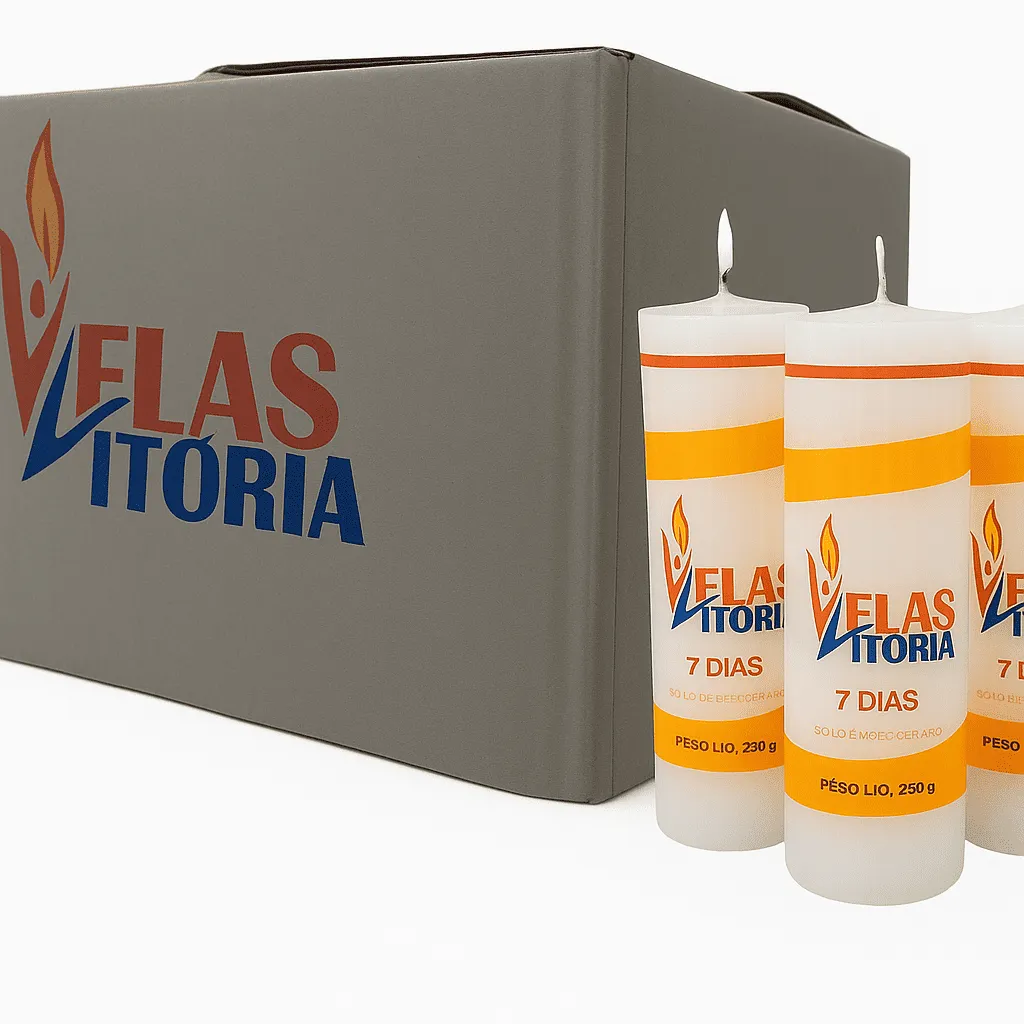 Caixa Com 50 Velas Votivas 280 Gramas