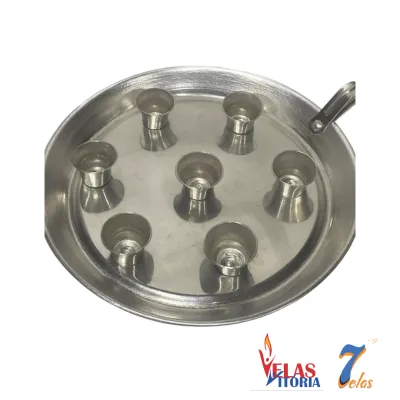 Castiçal Para Sete Velas Em Coluna