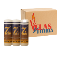 Kit 25 Velas De 7 Dias 250g Brancas Para Revenda