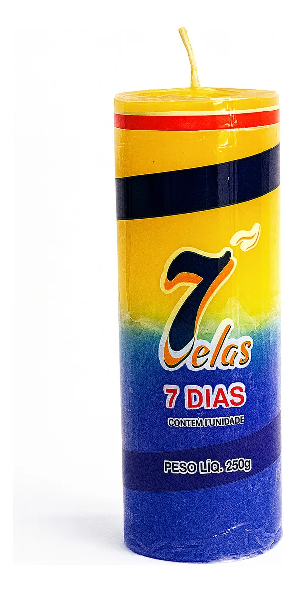 Kit Caixa 25 Velas De 7 Dias 250g Bicolor