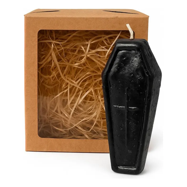 Kit 3 Velas Ritual Caixão 11cm Para Trabalhos