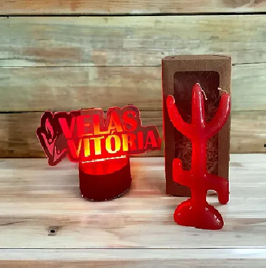 Kit 2 Velas Ritual Garfo Para Trabalhos De Exu