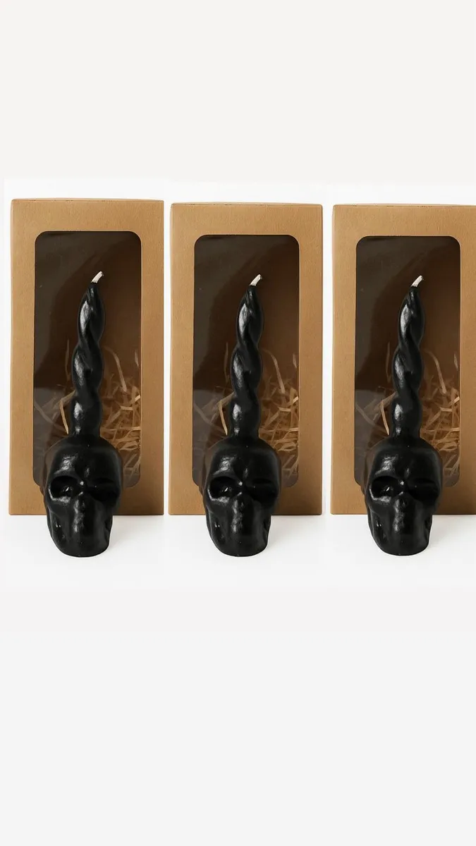 Kit 3 Velas Vira Pensamento 12,5cm Para Simpatia