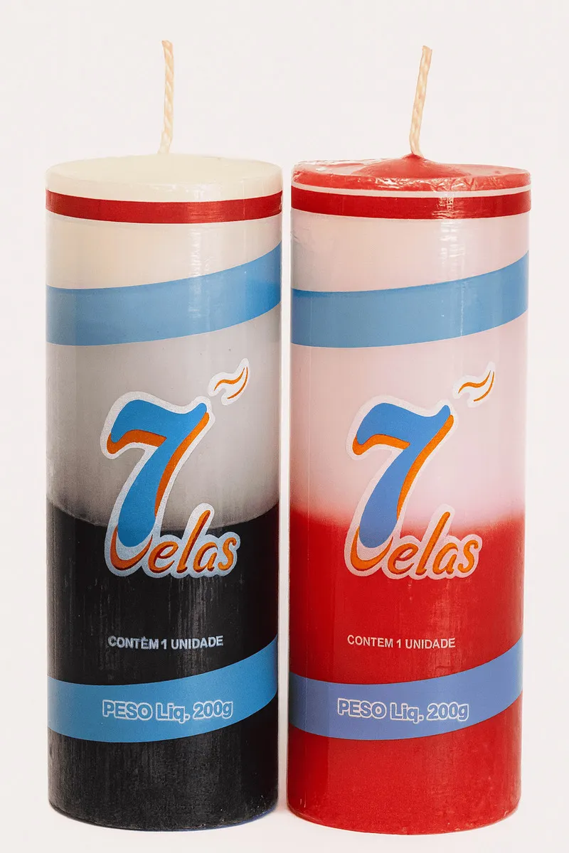 Kit 12 Velas Votivas 200g Bicolor Para Altar