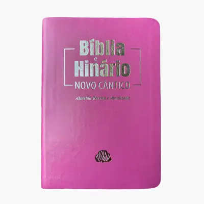 Bíblia e Hinário Capa Macia Pink Almeida Atualizada