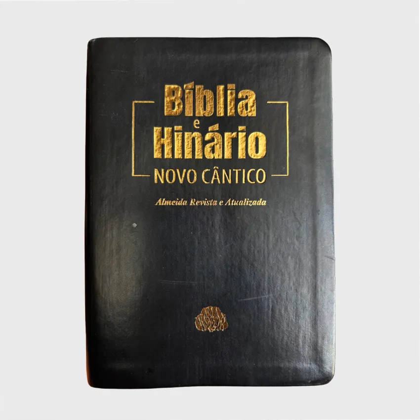 Bíblia e Hinário Capa Macia Preta em Volume Único