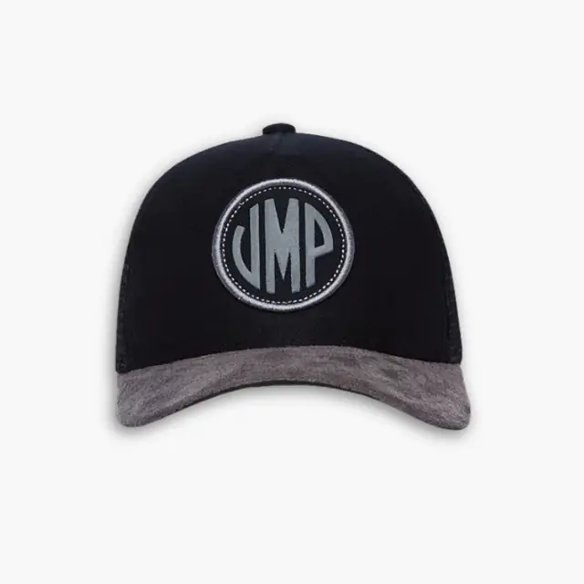 Boné Preto e Cinza UMP em Modelo Bicolor