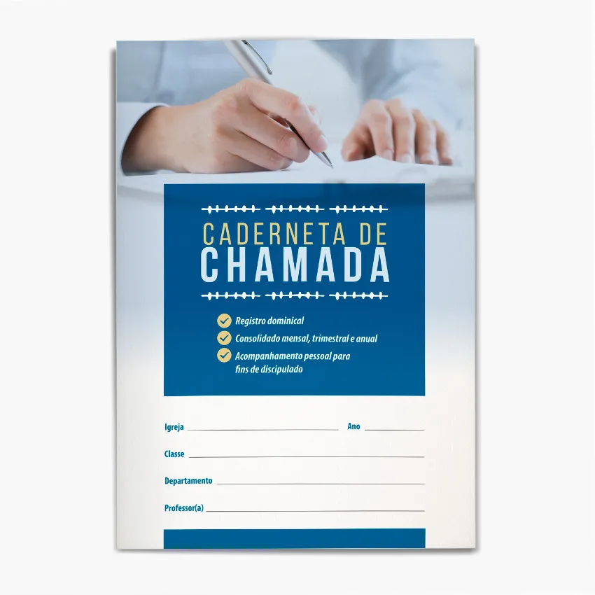 Caderneta de Chamada para Escola Bíblica Dominical