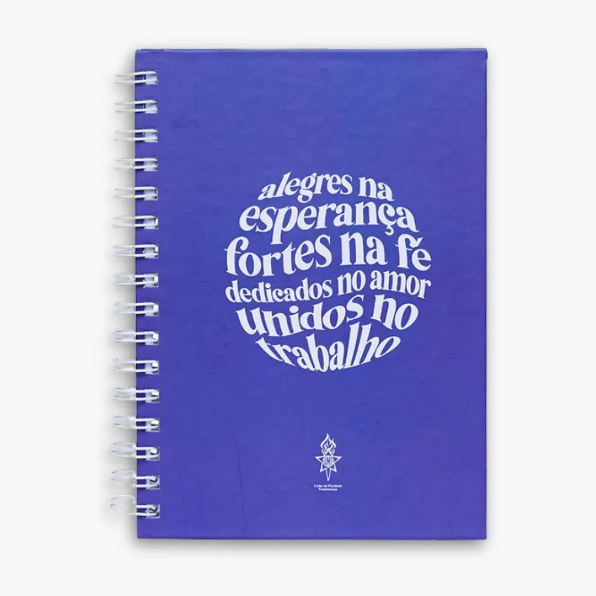 Caderno Pequeno Azul UMP para Anotações Devocionais