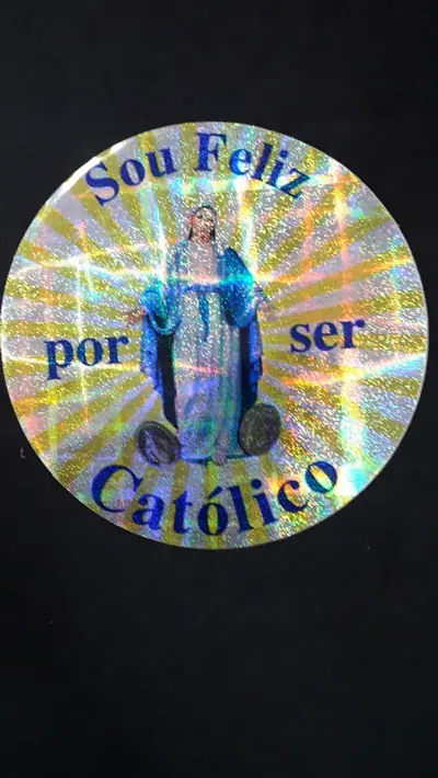 Adesivo de Afirmação da Fé Católica para Carro e Casa
