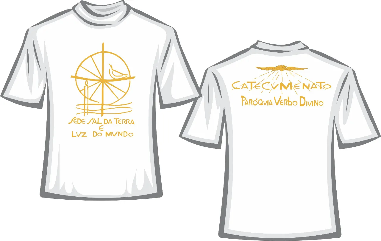 Camiseta Religiosa Branca para Uso em Pastoral