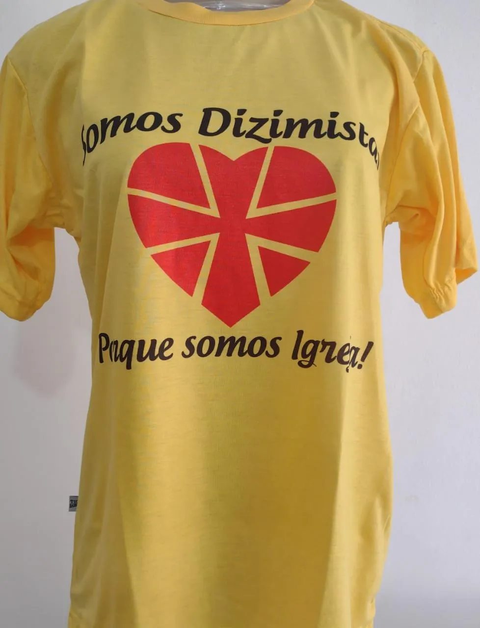 Camiseta de Fé Amarela para Grupos e Eventos da Igreja