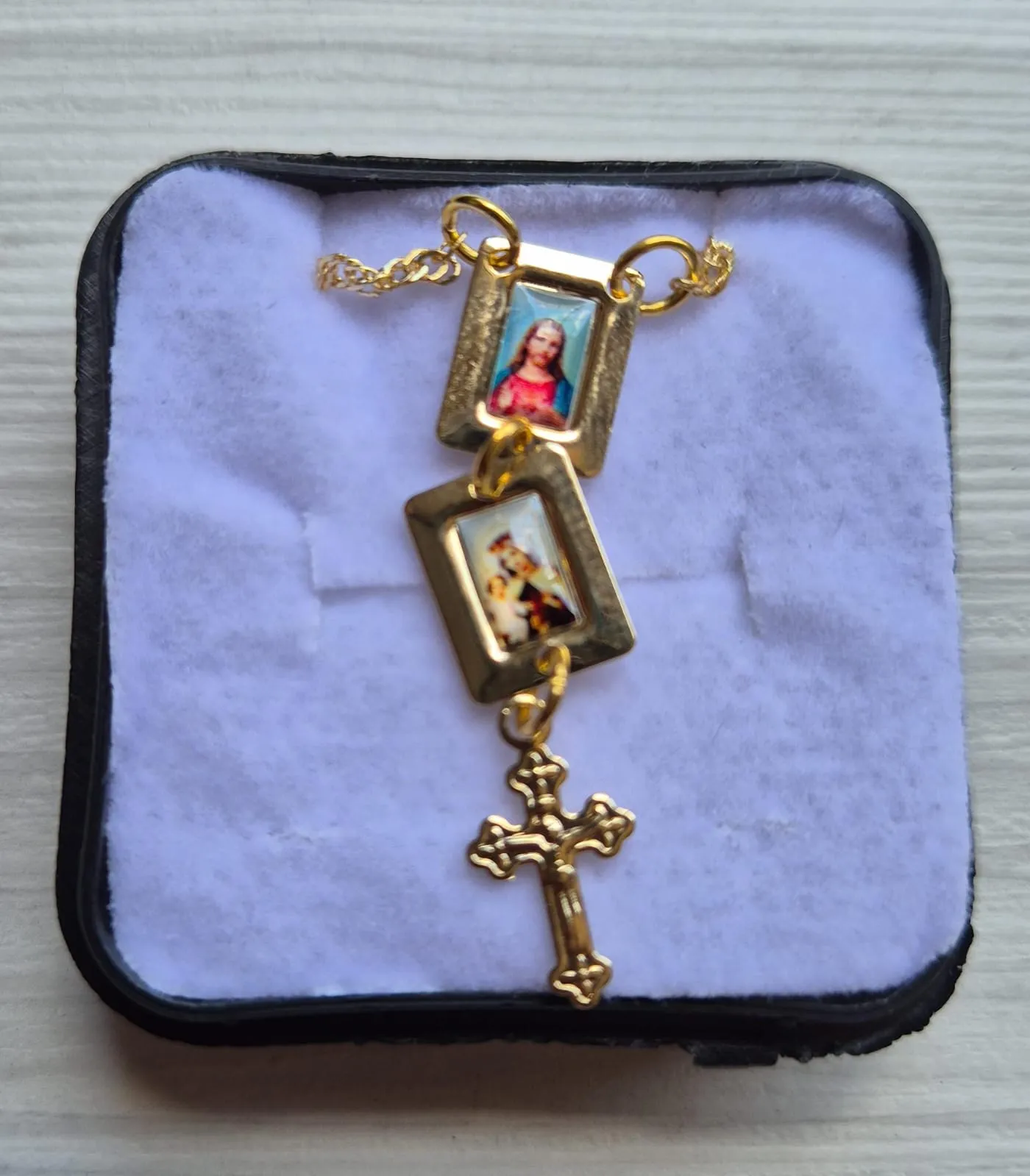 Colar Folheado Cruz de Cristo para Devoção Diária