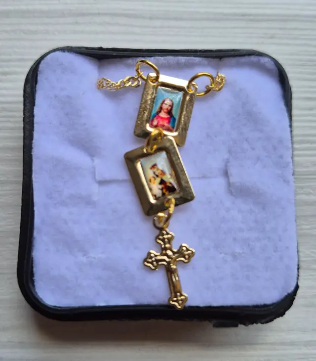 Colar Folheado Cruz de Cristo para Devoção Diária