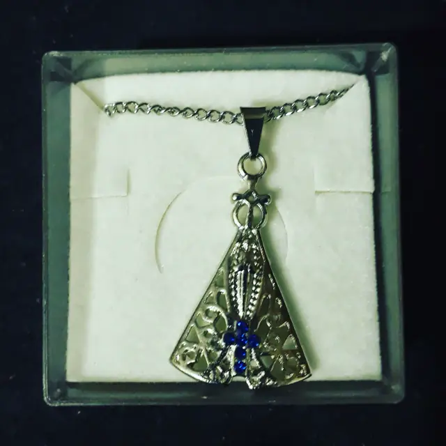 Colar Religioso de Aço Nossa Senhora Aparecida