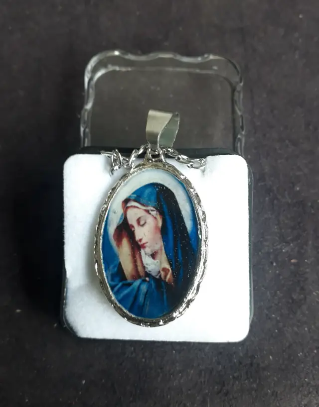 Colar de Aço Nossa Senhora das Dores para Devoção Diária
