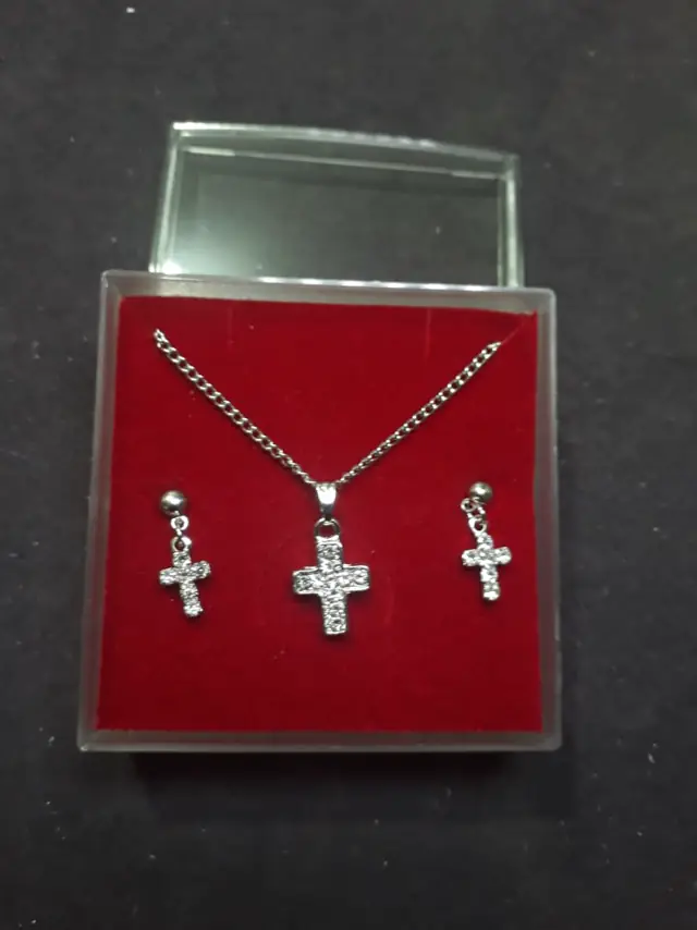 Colar Religioso de Aço Cruz de Cristo
