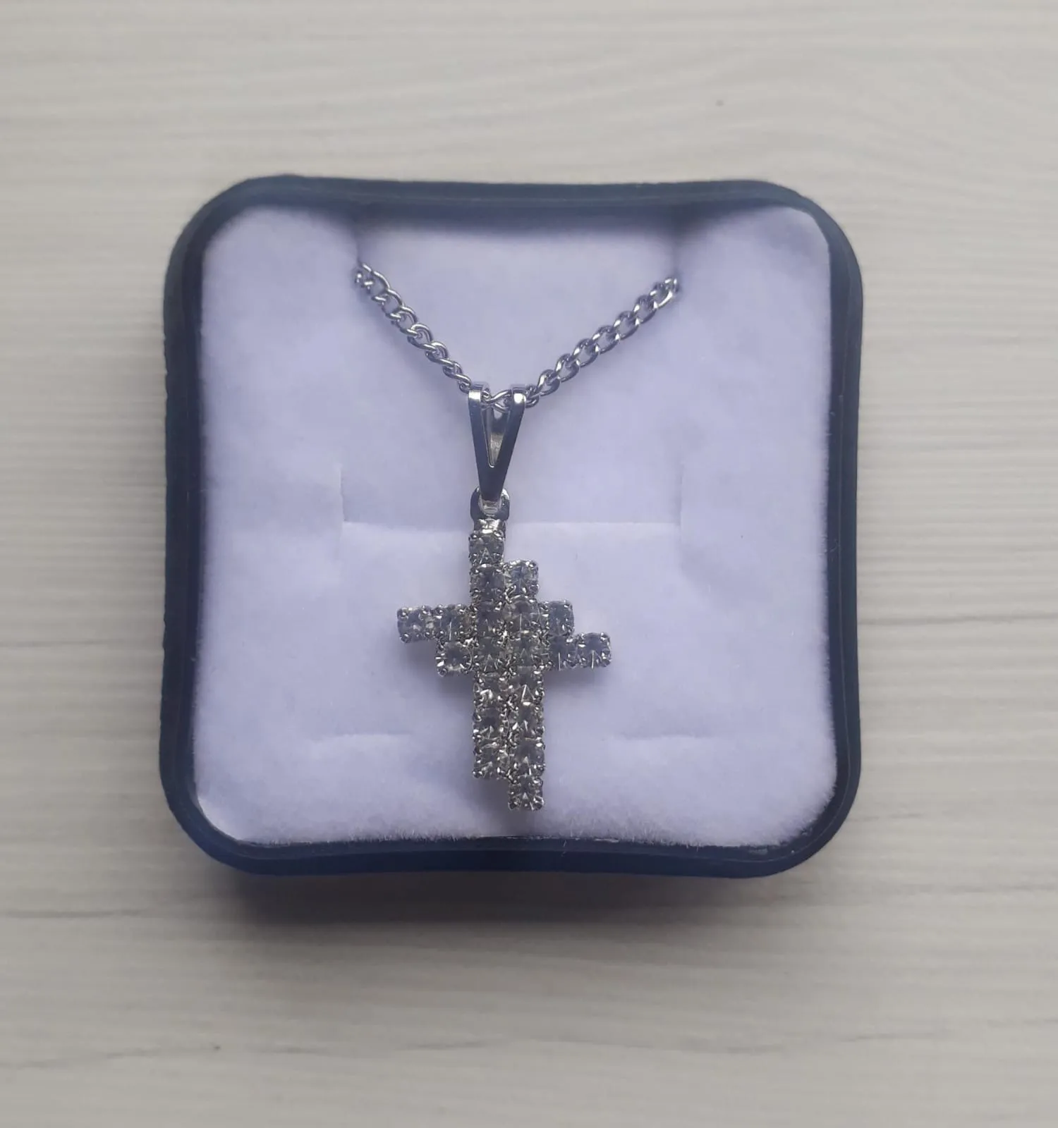 Colar Religioso de Aço Cruz de Cristo