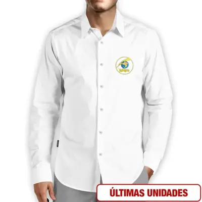 Camisa Social Branca Lisa 60 Anos