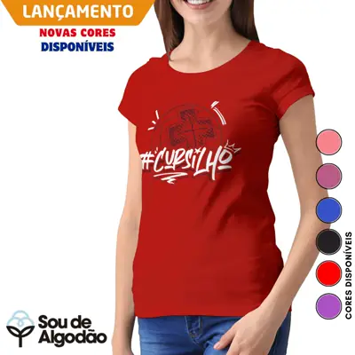 Camiseta Baby Look Hashtag Cursilho
